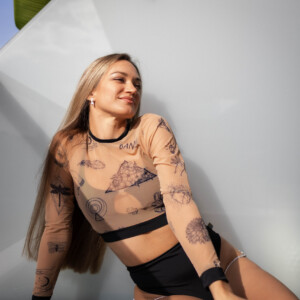 Блискучий pole wear комплект